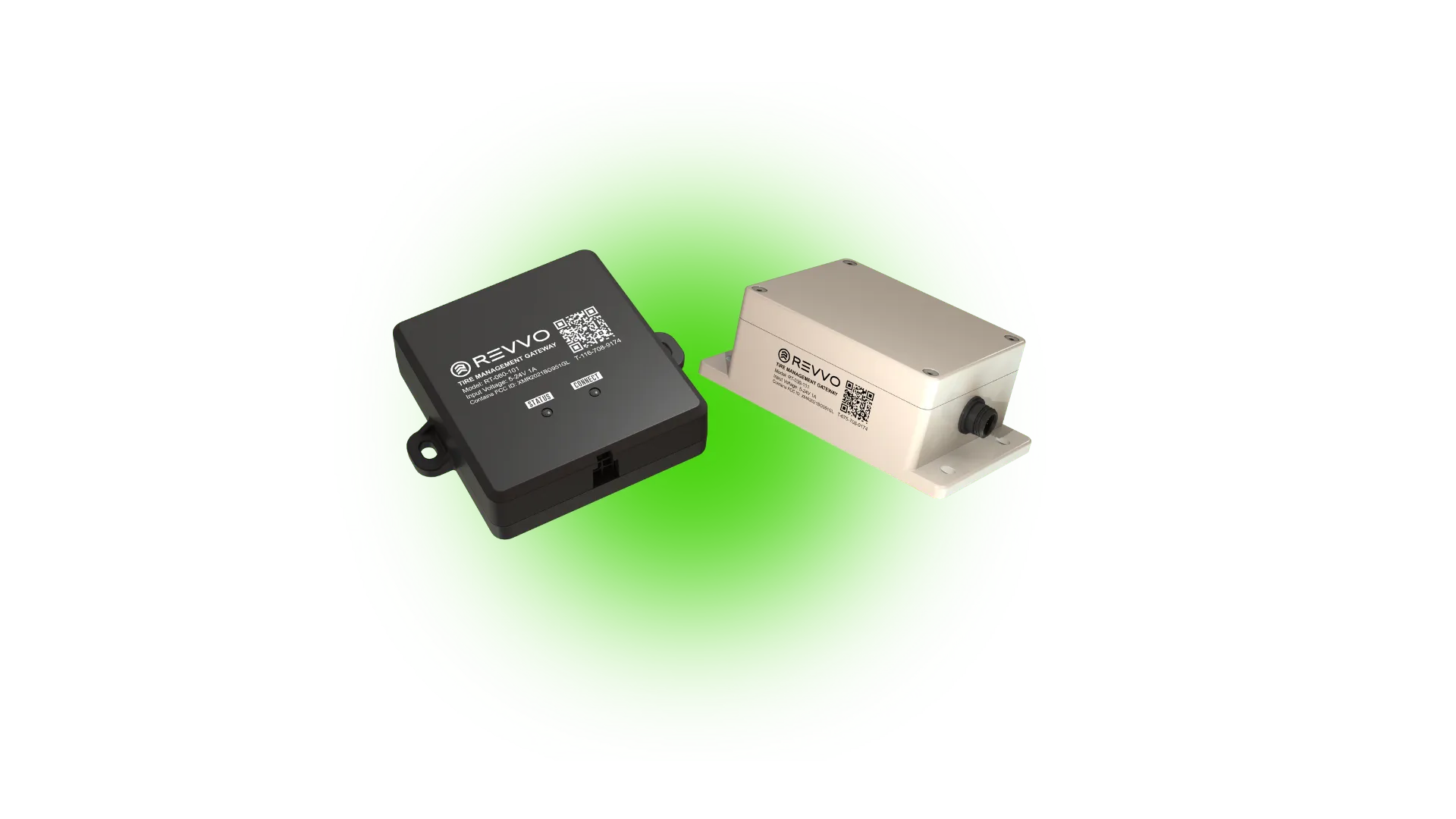 Black truck gateway and weather-resistant trailer gateway from Revvo